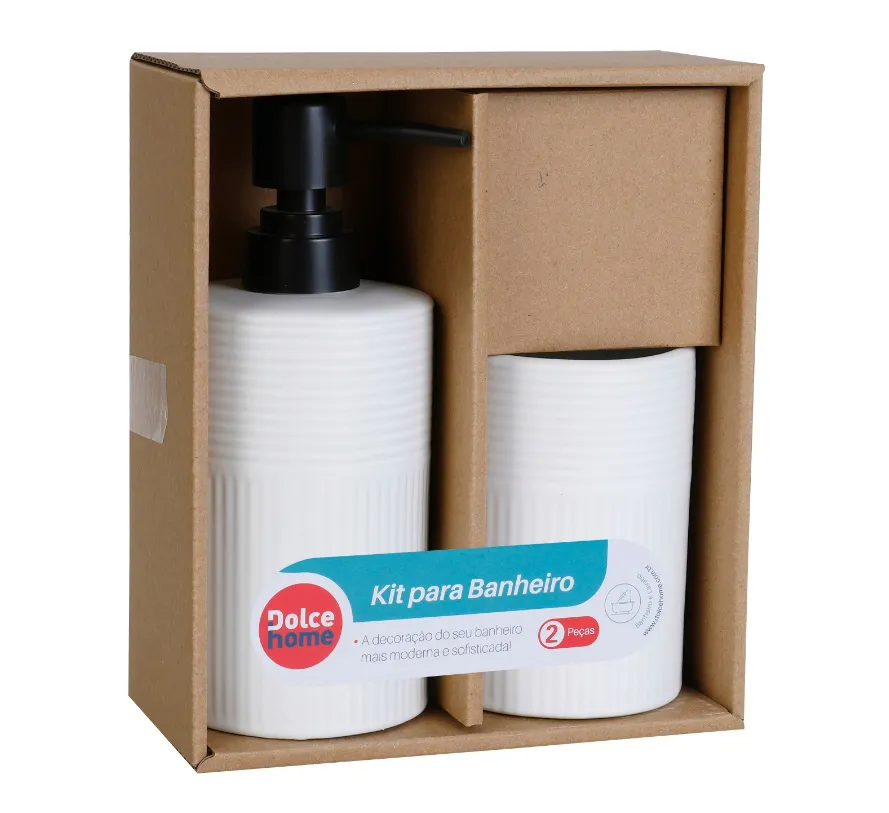 JG DE CERAMICA P/ BANHEIRO ARTS BRANCO 02 PCS - Imagem 2