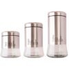 KIT PORTA MANTIMENTO DE ACO INOX 03 PCS