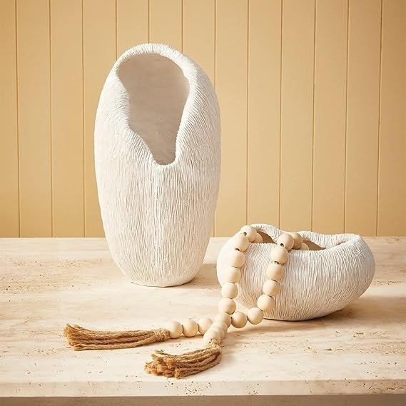 COLAR MADEIRA DECORATIVO BRANCO P/ MESA 50 CM - Imagem 4