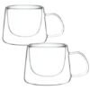 CANECA DE VIDRO PAREDE DUPLA OSLO 200 ML 02 PCS
