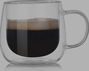 CANECA DE VIDRO PAREDE DUPLA OSLO 200 ML 02 PCS - Imagem 2