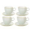JG DE XICARAS DE CRISTAL MATTE GOLD FILETE DR 08 PCS