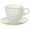 JG DE XICARAS DE CRISTAL MATTE GOLD FILETE DR 08 PCS - Imagem 2