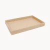 BANDEJA EM MDF COM REVESTIMENTO EM PU NUDE 44X29 CM