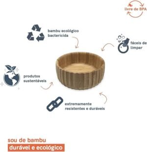 BOWL DE BAMBU CANELADO 19X06 CM - Imagem 4