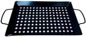 ASSADEIRA DE ACO RETANG CHURRASQUEIRA GRILL 40X20 CM - Imagem 4