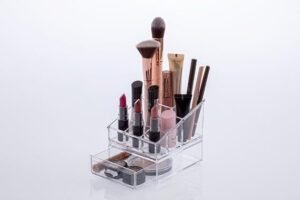 KIT ORGANIZADOR ACRIL DE COSMETICOS C/ GAVETA 12CM - Imagem 3