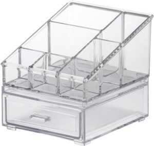 KIT ORGANIZADOR ACRIL DE COSMETICOS C/ GAVETA 12CM - Imagem 4