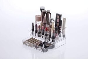 KIT ACRILICO ORGANIZADOR COSMETICOS ELEGANCE 22CM