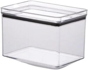POTE HERMETICO ACRILICO RETANG LUMINI 18X13 CM