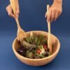 JG DE PEGADOR DE SALADAS BAMBU MAO 02 PCS - Imagem 8