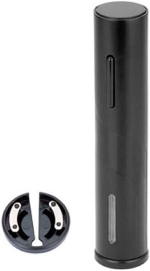 SACA ROLHAS ELETRICO EM ABS PRETO 05X24 CM