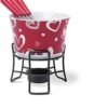 FONDUE DE CERAMICA VERMELHO CORACAO 06 PCS