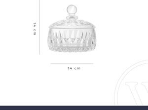 POTICHE DE CRISTAL LOUISE 14X14 CM - Imagem 5