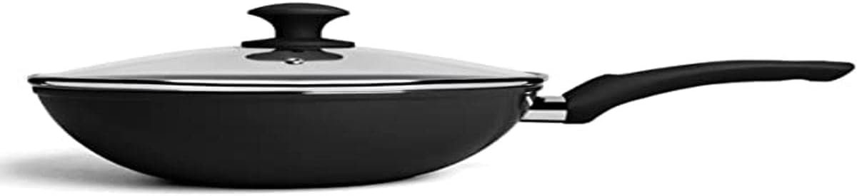 WOK C/TP Ø28X8cm 3,4L C.L OPTIMA C/IN PT